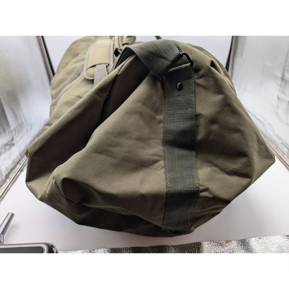 Military Style Olive Green Canvas Duffel Bag Tactical Travel Gear 31 Inch